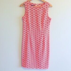 Mario Serrani Shift Dress  Red White Targets